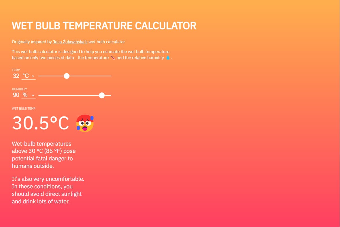 Calculateur de Bulbe Humide